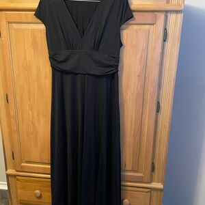 Anrabess Elegant Black Maxi Dress